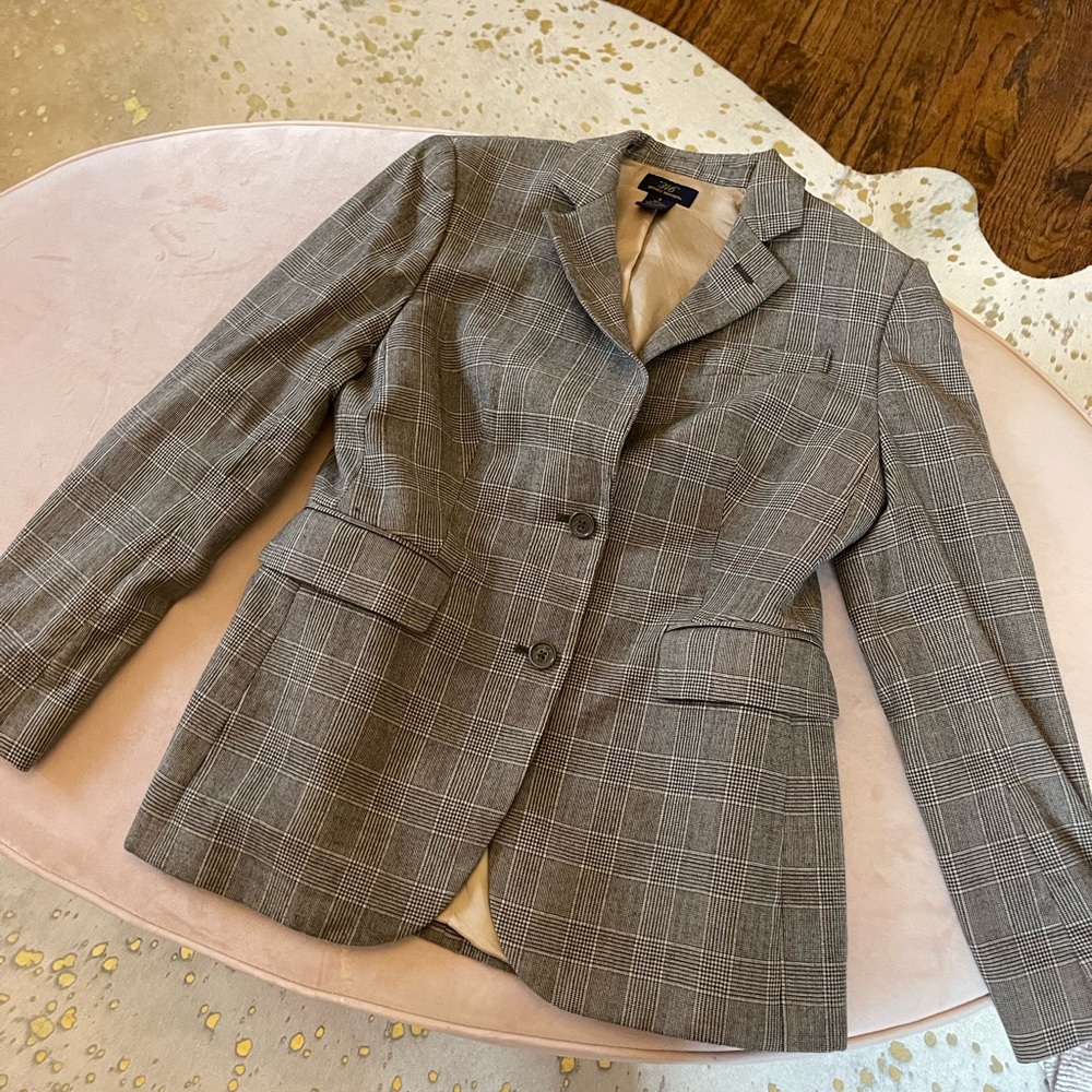 Brooks Brothers Wool Plaid Blazer